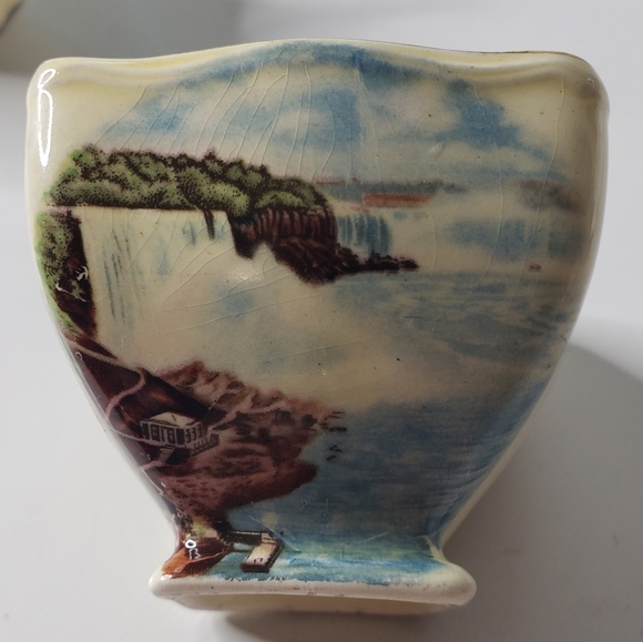 Vtg Royal Winton Grimwades Niagara Fall Souvenir Cream & Sugar Ceramic Set Curio - Picture 7 of 13